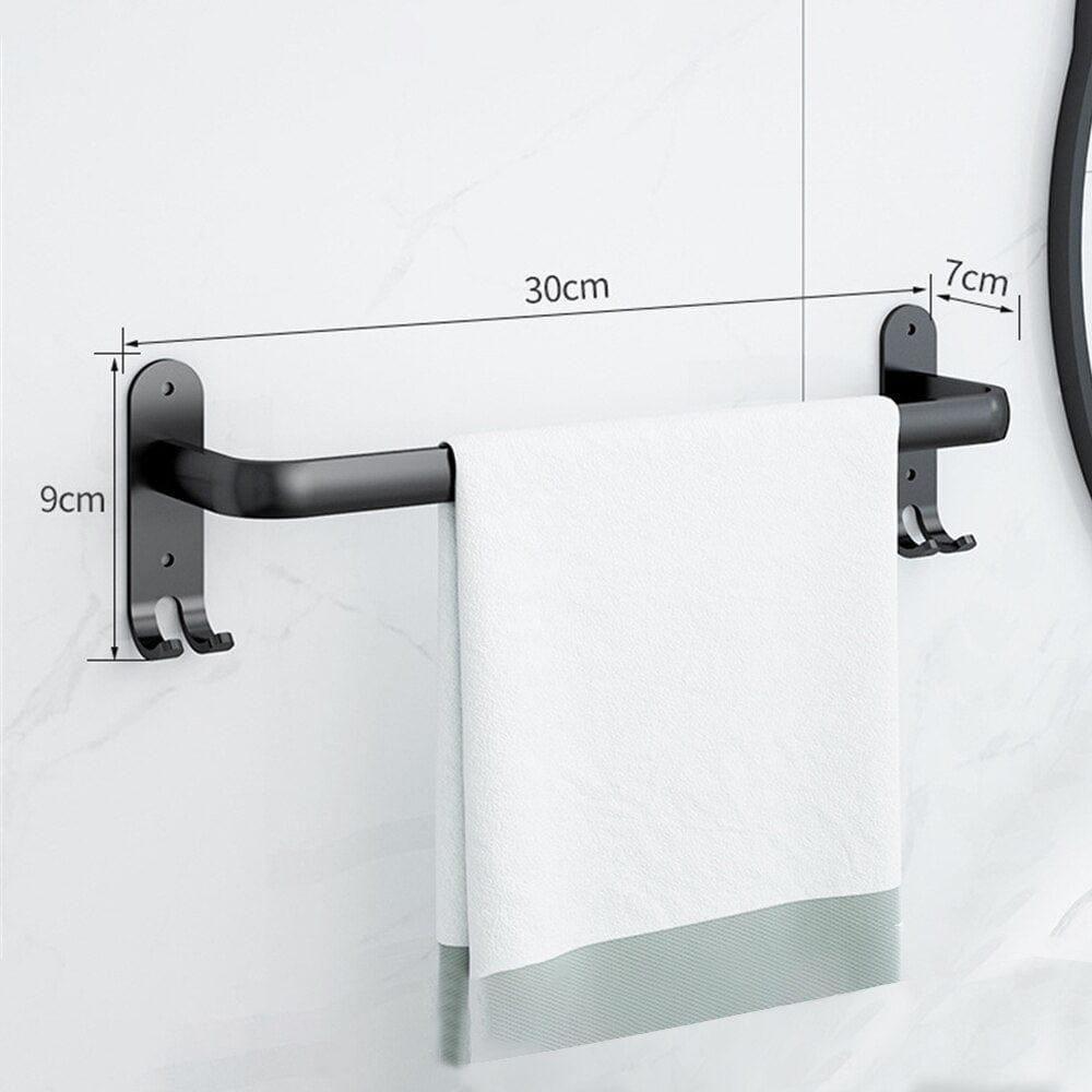 Shop 0 Single 30cm Ares Bathroom Towel Rack Mademoiselle Home Decor