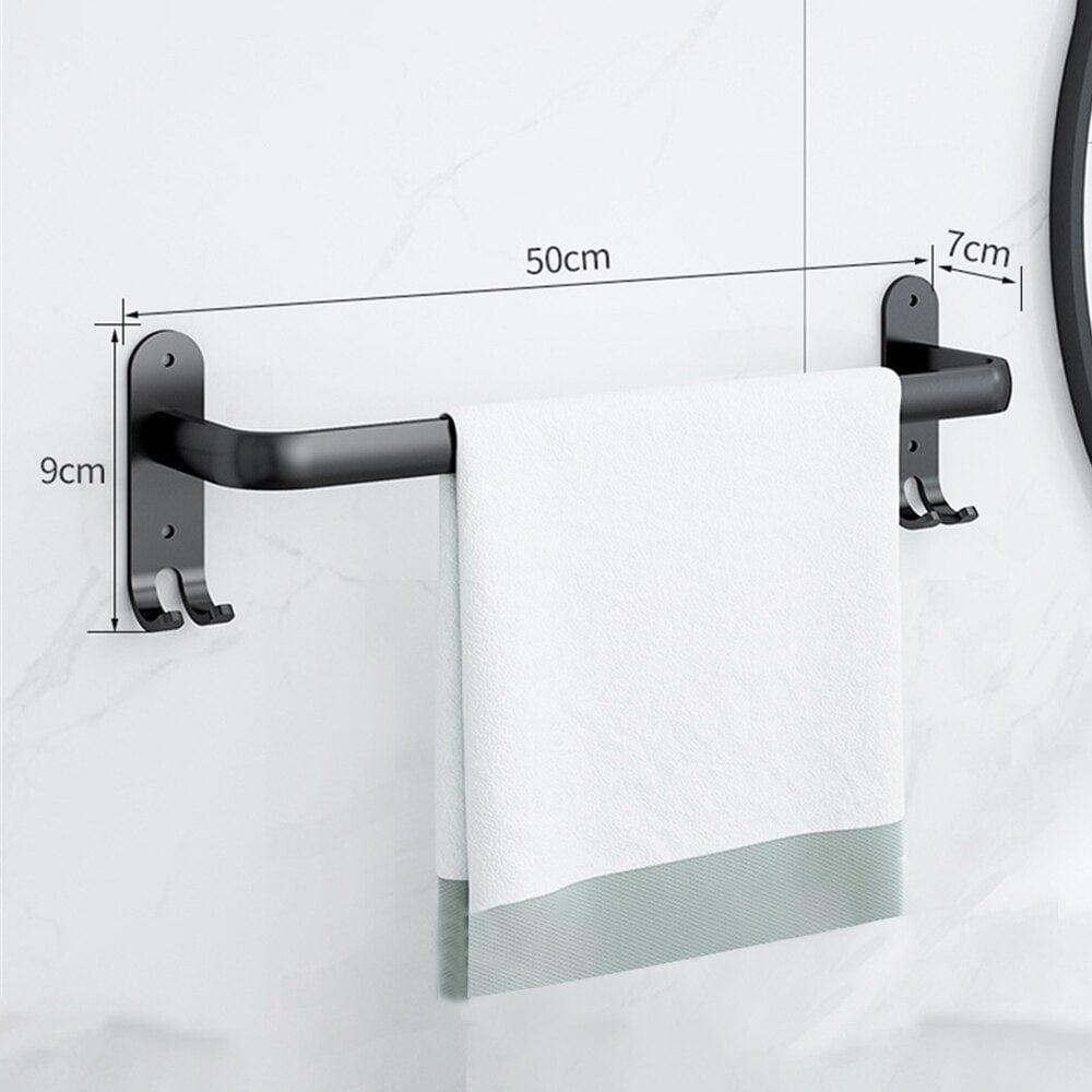 Shop 0 Single 50cm Ares Bathroom Towel Rack Mademoiselle Home Decor