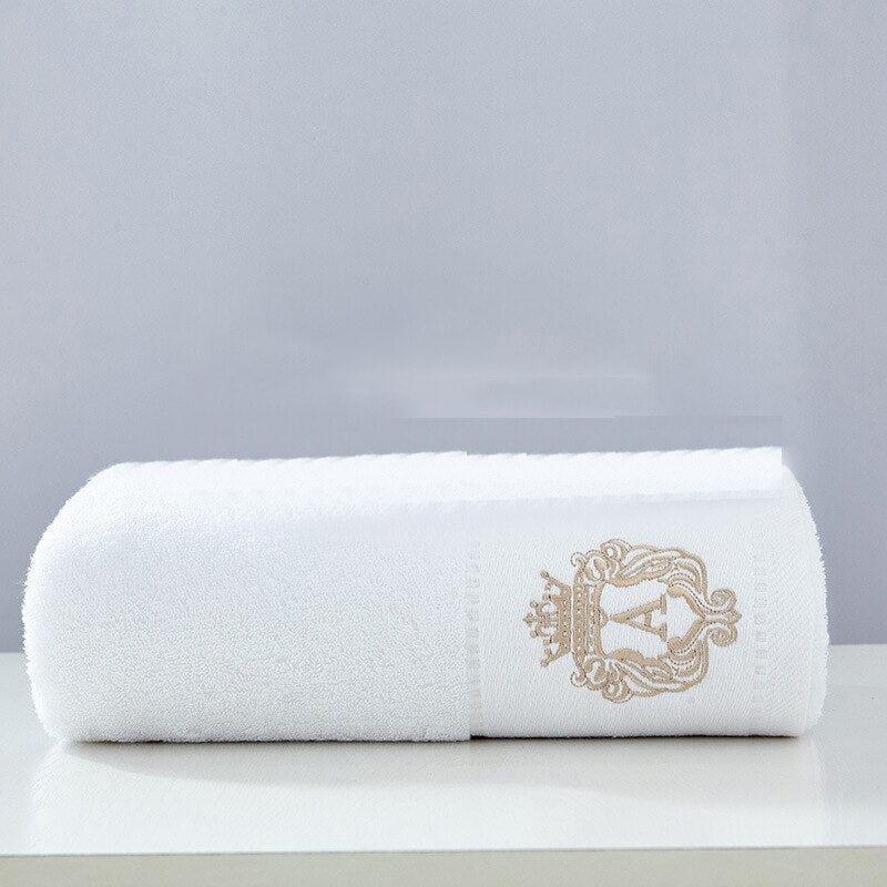 Shop 0 White A / bath towel 70x140cm Cotton Towel Set Face Towel Optional Bath Towel Large Beach Luxury Fashion Hotel Travel Sports Towel Soft Absorbent Bath Towel Mademoiselle Home Decor