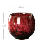 Shop 0 1pcs Kiln Change China Ceramic Cup Porcelain Kung Fu Tea Cups Pottery Drinkware Tableware Coffee Mug Wine Mugs Wholesale Mademoiselle Home Decor