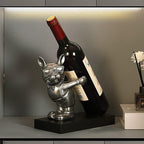 Shop 0 French Bulldog Statues Wine Holder Sculptures Nordic home decor Room House Decoration Desk Ornaments Resin Dog Butler Statue Mademoiselle Home Decor