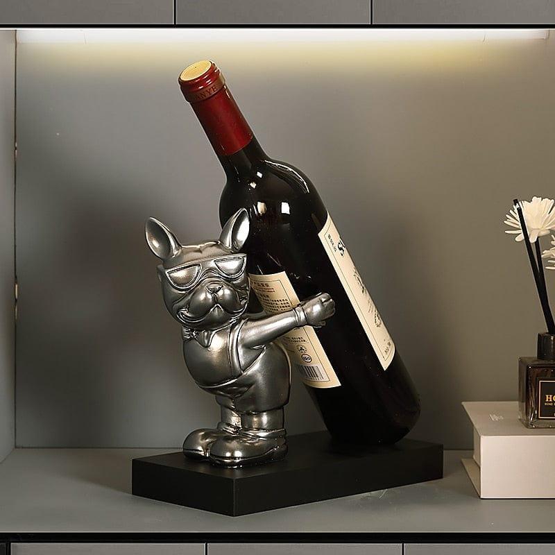 Shop 0 French Bulldog Statues Wine Holder Sculptures Nordic home decor Room House Decoration Desk Ornaments Resin Dog Butler Statue Mademoiselle Home Decor