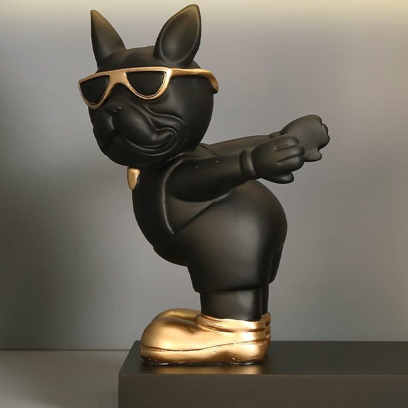 Shop 0 French Bulldog Statues Wine Holder Sculptures Nordic home decor Room House Decoration Desk Ornaments Resin Dog Butler Statue Mademoiselle Home Decor
