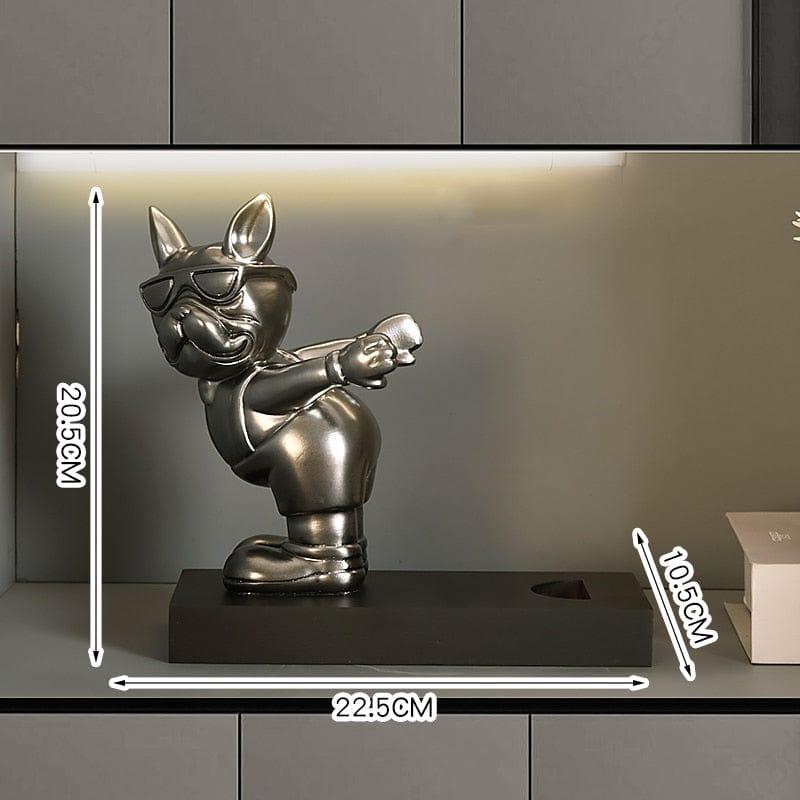 Shop 0 Gun Metal - Wine Holder Astro Dog Organisers Mademoiselle Home Decor