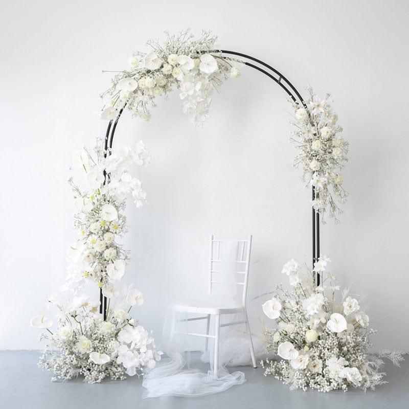 Shop 0 Luxury White Orchid Artificial Wedding Arch Flowers Event Party Backdrop Decor Baby Breath Floral Table Runner Centerpieces Ball Mademoiselle Home Decor