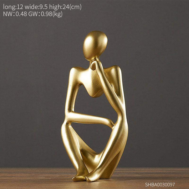 Shop 200042147 A Atacama Golden Sculpture Mademoiselle Home Decor