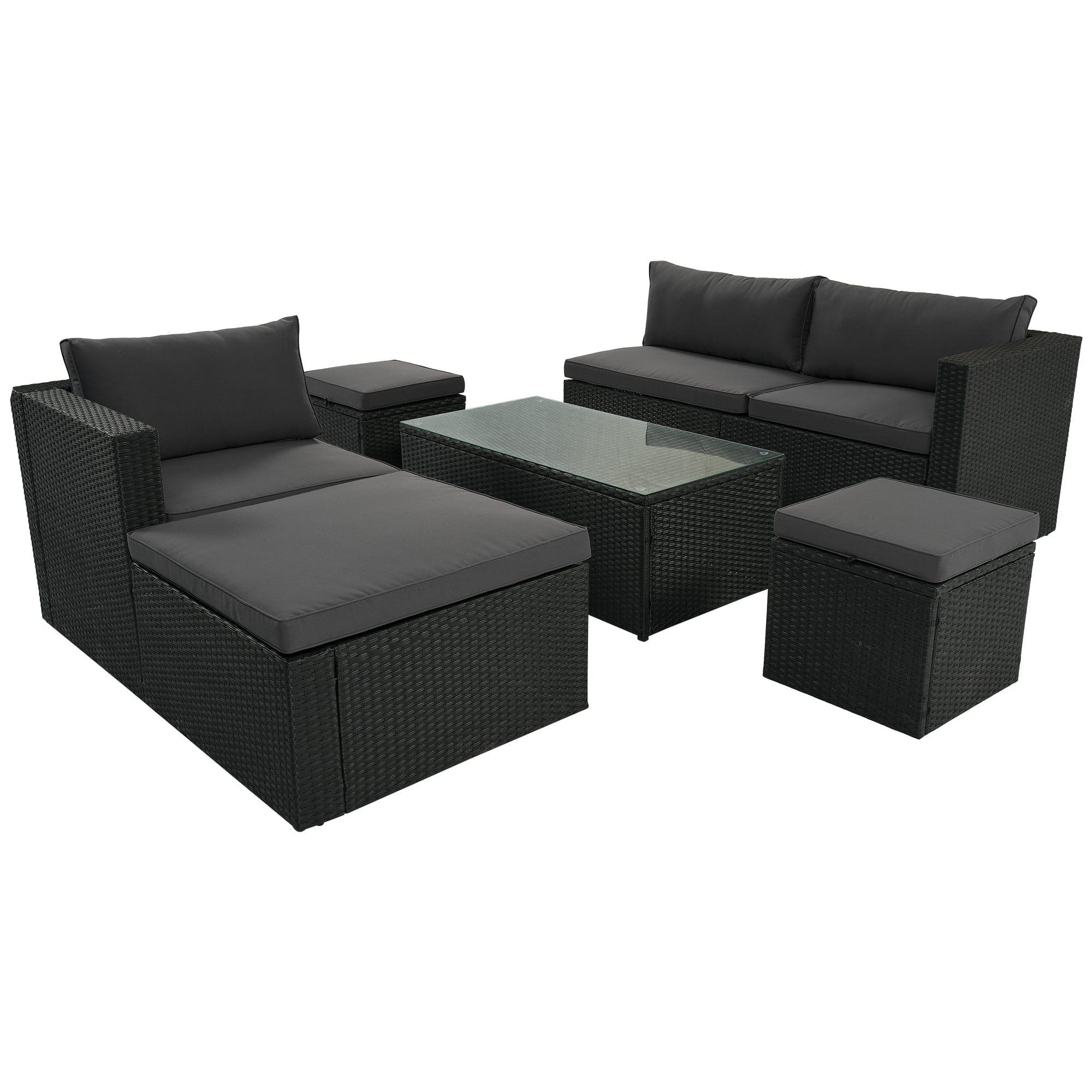 Shop Atacama Patio Furniture (5pcs Set) Mademoiselle Home Decor