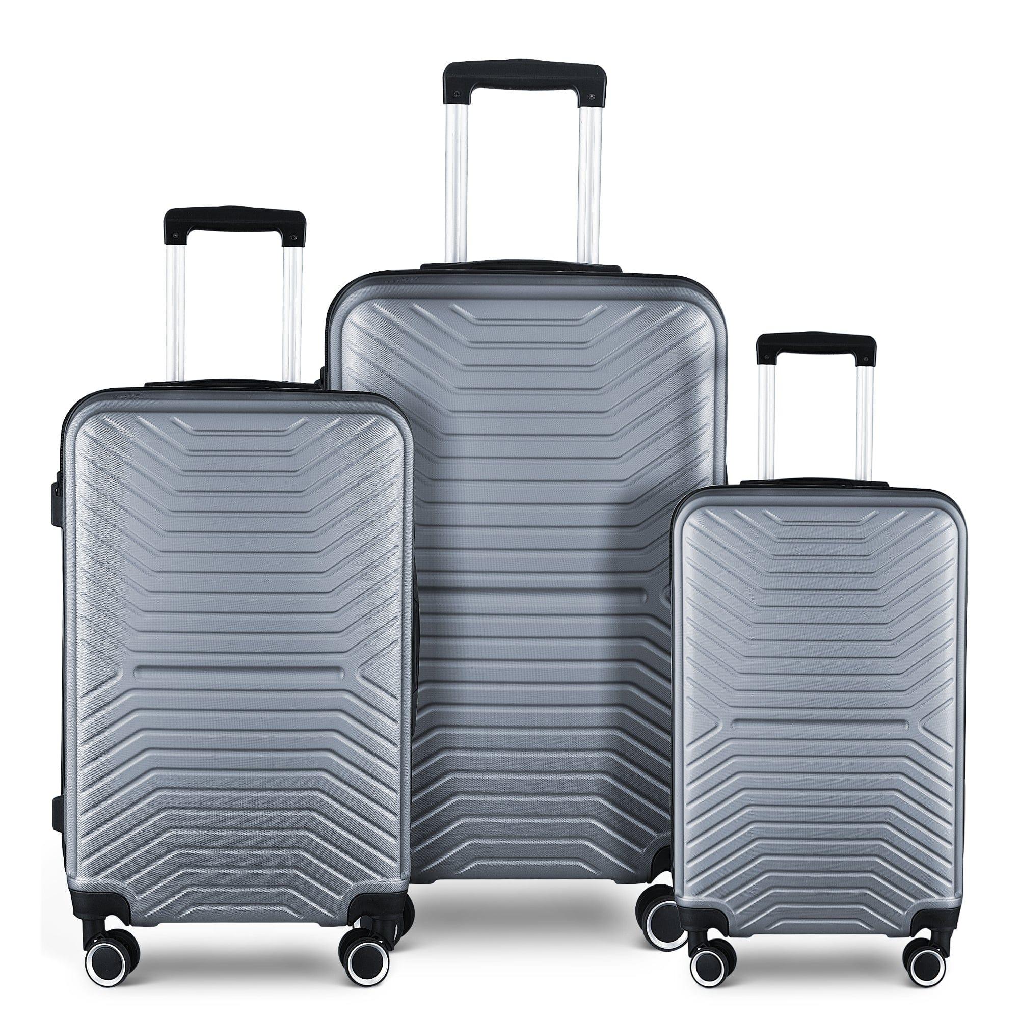 Shop Atacama Siver Expandable Luggage Set Mademoiselle Home Decor