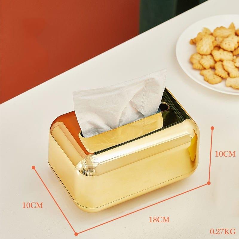 Shop 0 Gold Luxury Golden Tissue Boxes Storage Napkin Holder Kitchen Tissue box Paper Case Organizer Ornament Craft Desktop Tissue Holder Mademoiselle Home Decor