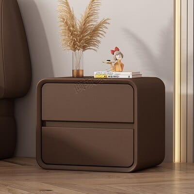 Shop 0 Brown Creative Bedside Table Free Installation Modern Style Solid Wood Bedroom Nightstands Storage Cabinet Hotel End Table Mademoiselle Home Decor