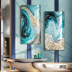 Shop 0 Modern Abstract Paintings Canvas Golden Fish Wall Art Poster and Print Pictures Nordic Bedroom Home Living Room Decoration Large Mademoiselle Home Decor