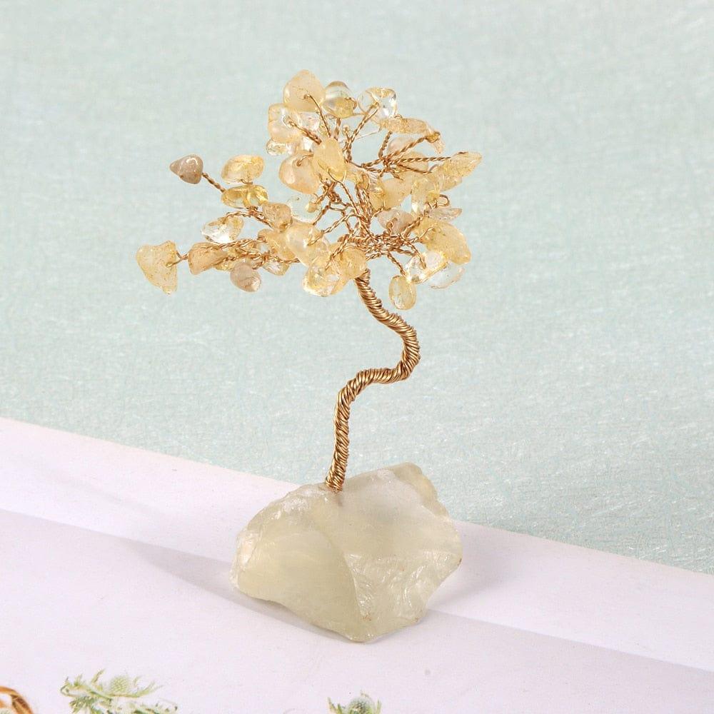 Shop 0 Citrines Mini Natural Crystal Quartz Tree of Life Copper Wire Amethysts Tiger Eye Chip Gravel Trees Reiki Healing Home Room Decoration Mademoiselle Home Decor