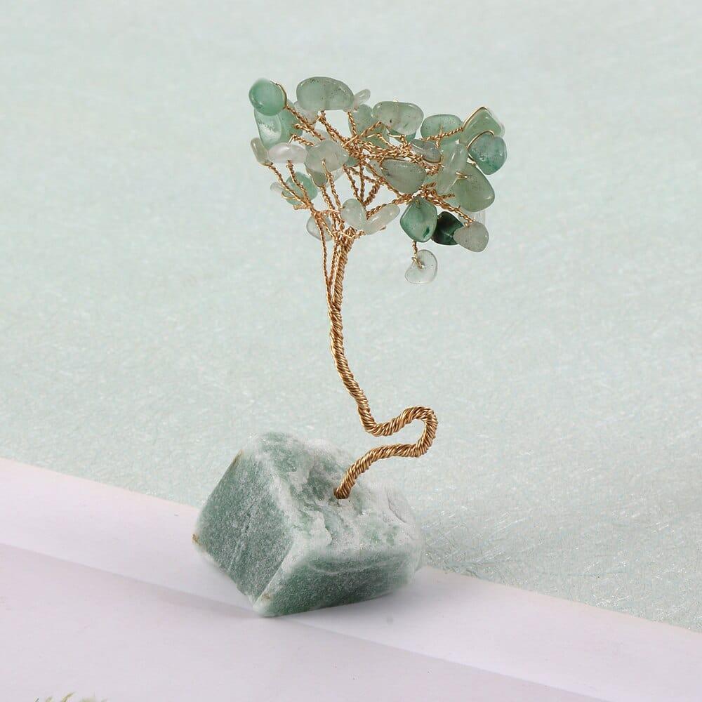 Shop 0 Green Tanglin Mini Natural Crystal Quartz Tree of Life Copper Wire Amethysts Tiger Eye Chip Gravel Trees Reiki Healing Home Room Decoration Mademoiselle Home Decor