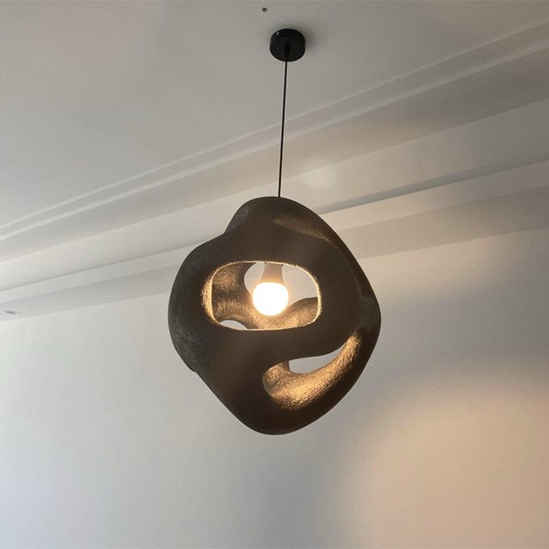 Shop 0 Nordic Handmade Wabi Sabi Restaurant LED Chandelier Japan Style Indoor Black Loft Hanging Light Kitchen Island Cafe Pendant Lamp Mademoiselle Home Decor