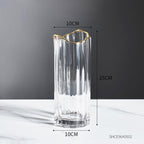 Shop 0 Transparent A Modern Glass Vase Transparent Flower Vase Living Room Home Decoration Tabletop Vases Terrarium Decor Vase Minimalist Gifts Mademoiselle Home Decor