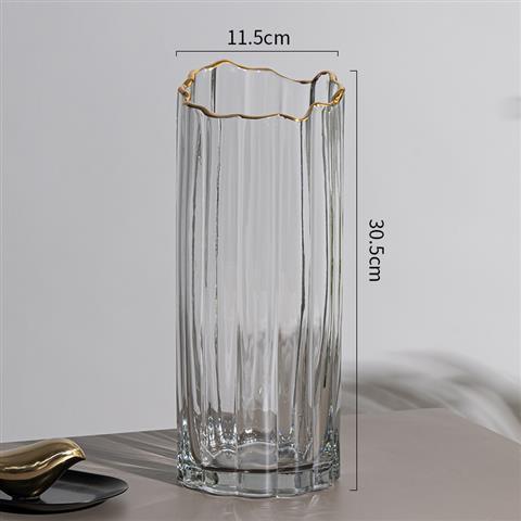 Shop 0 Transparent B Modern Glass Vase Transparent Flower Vase Living Room Home Decoration Tabletop Vases Terrarium Decor Vase Minimalist Gifts Mademoiselle Home Decor