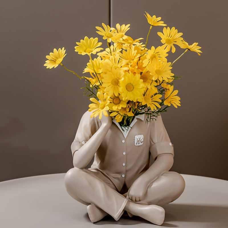 Shop 0 Nordic Home Decor Crafts Figure Statue Living Room Office Desktop Decoration Vase Sculpture  Modern Creative Ornaments Gifts Mademoiselle Home Decor