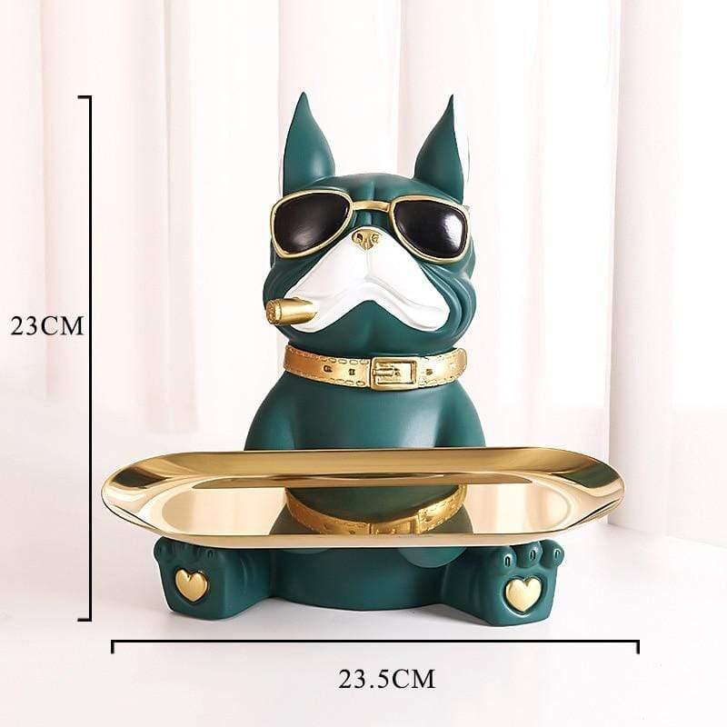 Shop 0 12 Cool Bulldog Figurines Resin Animal Sculpture Ornaments Storage Box Moden Multifunction Statue For Home Decoration Living Room Mademoiselle Home Decor