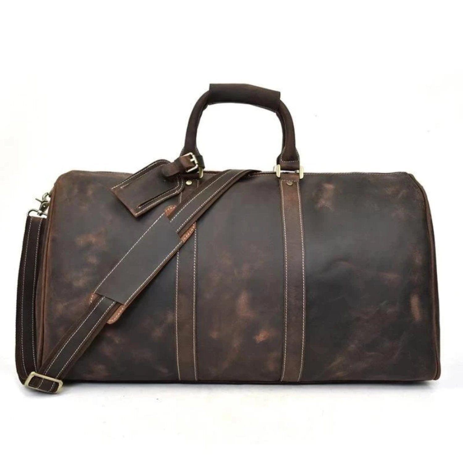 Shop Dark Brown Bayon Duffel bag Mademoiselle Home Decor