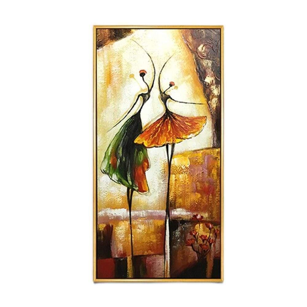 Shop 0 40cmx80cm / A Texture Thick Handmade Abstract Figure Oil Painting On Canvas Wall Art Picture Hand Painted Dancing Girl Oil Painting Unframed Mademoiselle Home Decor
