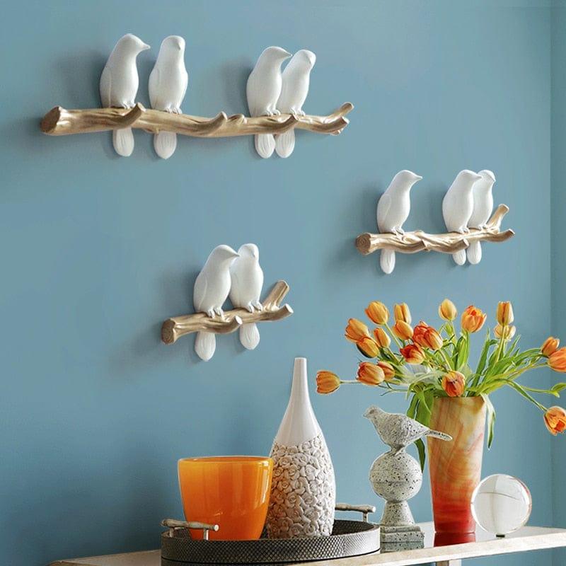 Shop 0 Wall Decorations Home Accessories Living Room Hanger Resin Bird hanger key kitchen Coat Clothes Towel Hooks Hat Handbag Holder Mademoiselle Home Decor