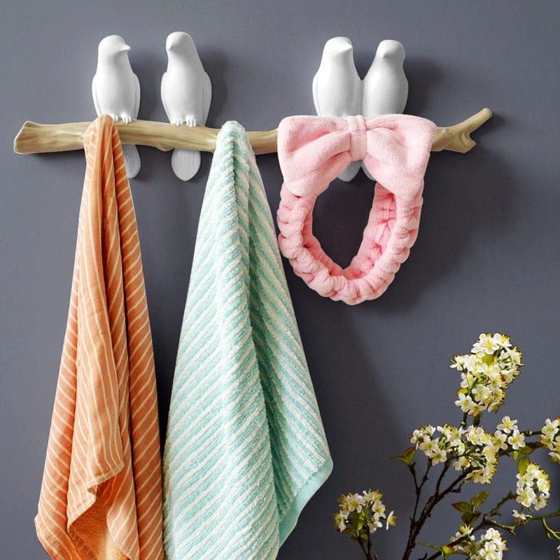 Shop 0 Wall Decorations Home Accessories Living Room Hanger Resin Bird hanger key kitchen Coat Clothes Towel Hooks Hat Handbag Holder Mademoiselle Home Decor