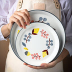 Shop 0 Floral Design Ceramic Dinnerware Chinese Cuisine Rice Bowl Soup Ramen Bowl Dessert Saucer Pasta Steak Plate Dinner Dishes Mademoiselle Home Decor