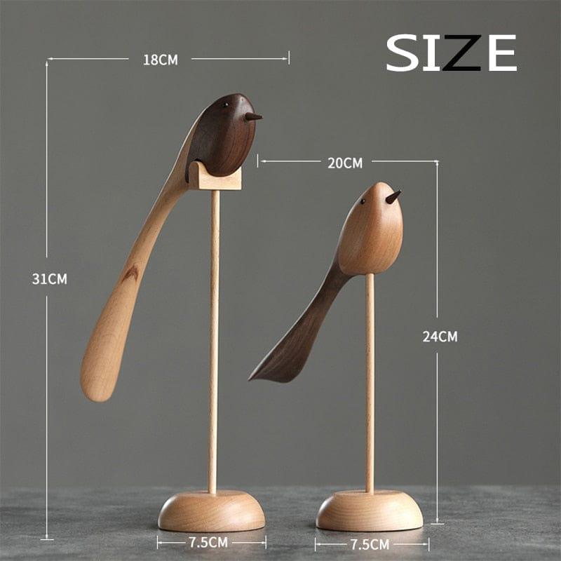 Shop 0 Danish wood ornaments jewelry carving wooden play Home Furnishing Nordic style puppet Home Furnishing features wood bird Mademoiselle Home Decor