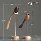 Shop 0 Danish wood ornaments jewelry carving wooden play Home Furnishing Nordic style puppet Home Furnishing features wood bird Mademoiselle Home Decor
