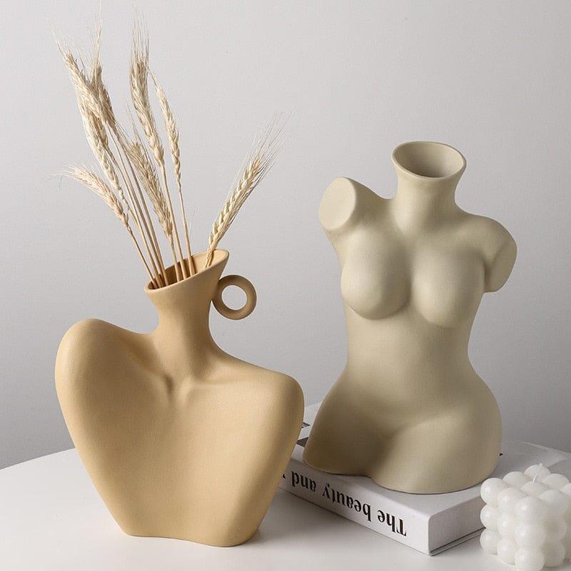 Shop 0 Beihanmei Creative Body Vase Art Decoration Living Room Flower Arrangement Dried Flower Bedroom Homestay Hotel Niche Decorations Mademoiselle Home Decor