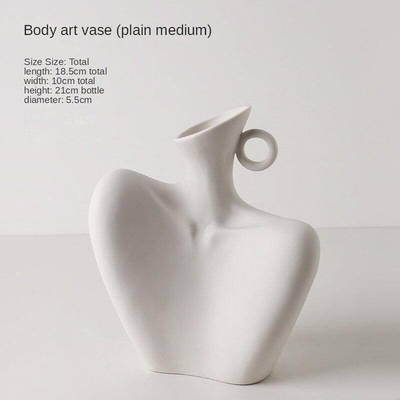 Shop 0 Body Art VaseSmall S Beihanmei Creative Body Vase Art Decoration Living Room Flower Arrangement Dried Flower Bedroom Homestay Hotel Niche Decorations Mademoiselle Home Decor
