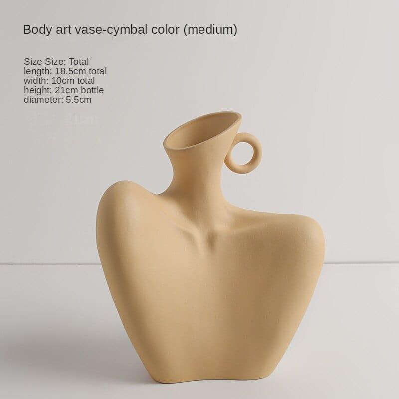 Shop 0 Body Art VaseLarge Beihanmei Creative Body Vase Art Decoration Living Room Flower Arrangement Dried Flower Bedroom Homestay Hotel Niche Decorations Mademoiselle Home Decor