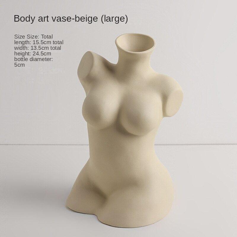 Shop 0 Body Art VaseSedge C Beihanmei Creative Body Vase Art Decoration Living Room Flower Arrangement Dried Flower Bedroom Homestay Hotel Niche Decorations Mademoiselle Home Decor