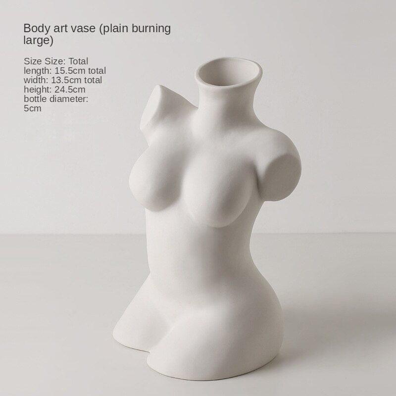 Shop 0 Body Art VaseMedium Beihanmei Creative Body Vase Art Decoration Living Room Flower Arrangement Dried Flower Bedroom Homestay Hotel Niche Decorations Mademoiselle Home Decor