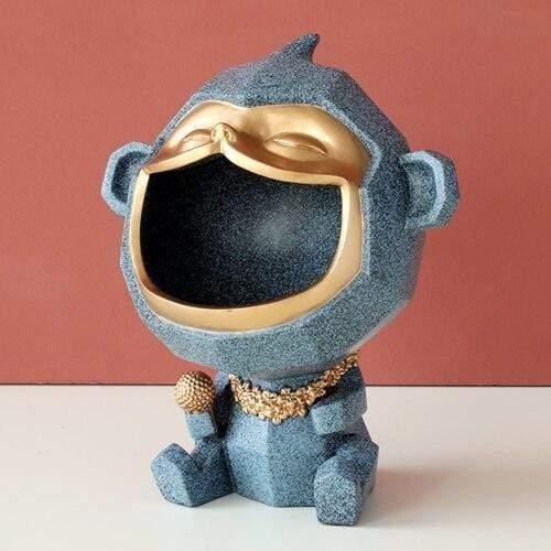 Shop 200044142 Textured blue monkey Bobby Organiser Mademoiselle Home Decor