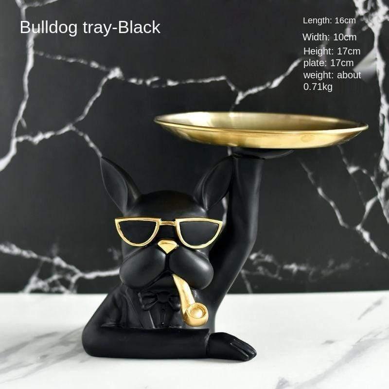 Shop 0 5 JIEME Nordic Style French Bulldog Tray TV Cabinet Living Room Desktop Decorations Creative Decorations Porch Storage Gifts Mademoiselle Home Decor