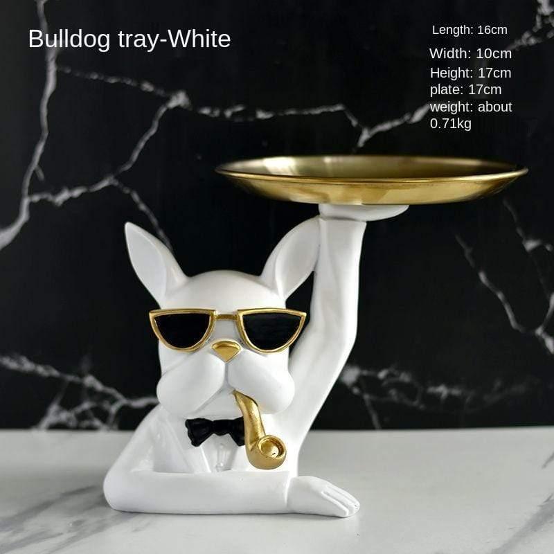Shop 0 6 JIEME Nordic Style French Bulldog Tray TV Cabinet Living Room Desktop Decorations Creative Decorations Porch Storage Gifts Mademoiselle Home Decor