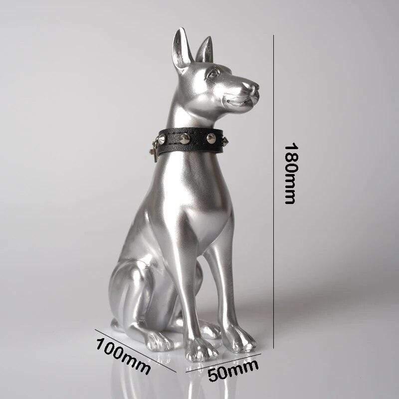 Shop 0 Doberman Dog Small Size Sculpture Art Animal Resin Statues Room Home Decoration Accessories Living Room Decoration Holiday Gift Mademoiselle Home Decor