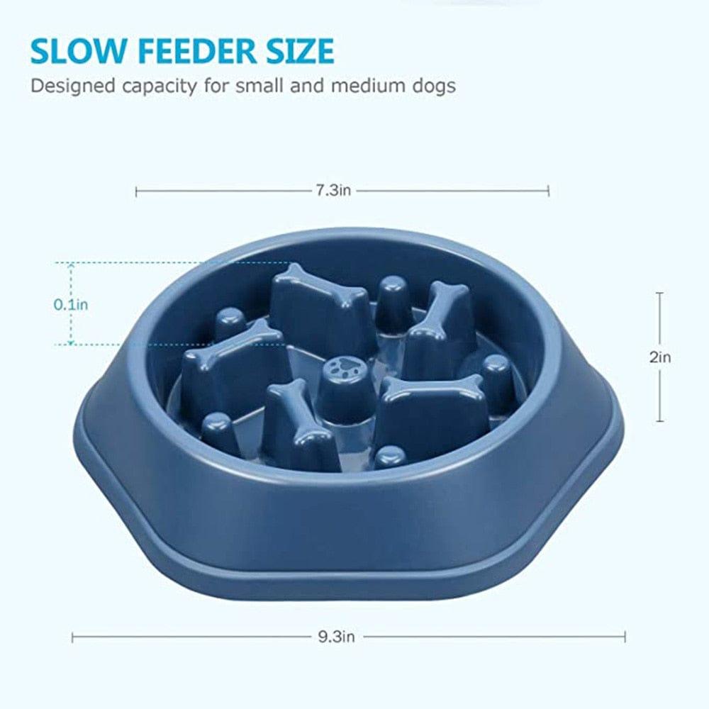 Shop 0 Pet Dog Bowl Dog Slow Feeder Bowl Puppy Cat Slow Eating Dish Bowl Anti-Gulping Food Plate Feeding Dog Cat Food Bowl Pet Supplies Mademoiselle Home Decor