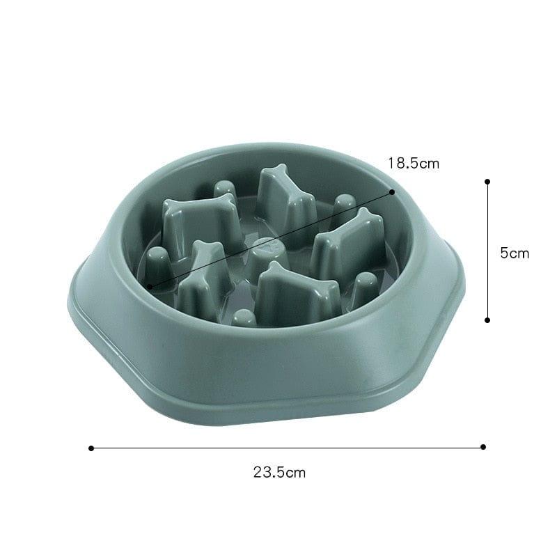 Shop 0 Green Pet Dog Bowl Dog Slow Feeder Bowl Puppy Cat Slow Eating Dish Bowl Anti-Gulping Food Plate Feeding Dog Cat Food Bowl Pet Supplies Mademoiselle Home Decor