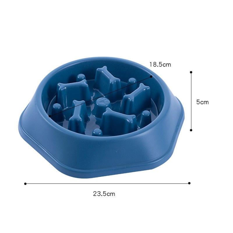 Shop 0 Blue Pet Dog Bowl Dog Slow Feeder Bowl Puppy Cat Slow Eating Dish Bowl Anti-Gulping Food Plate Feeding Dog Cat Food Bowl Pet Supplies Mademoiselle Home Decor