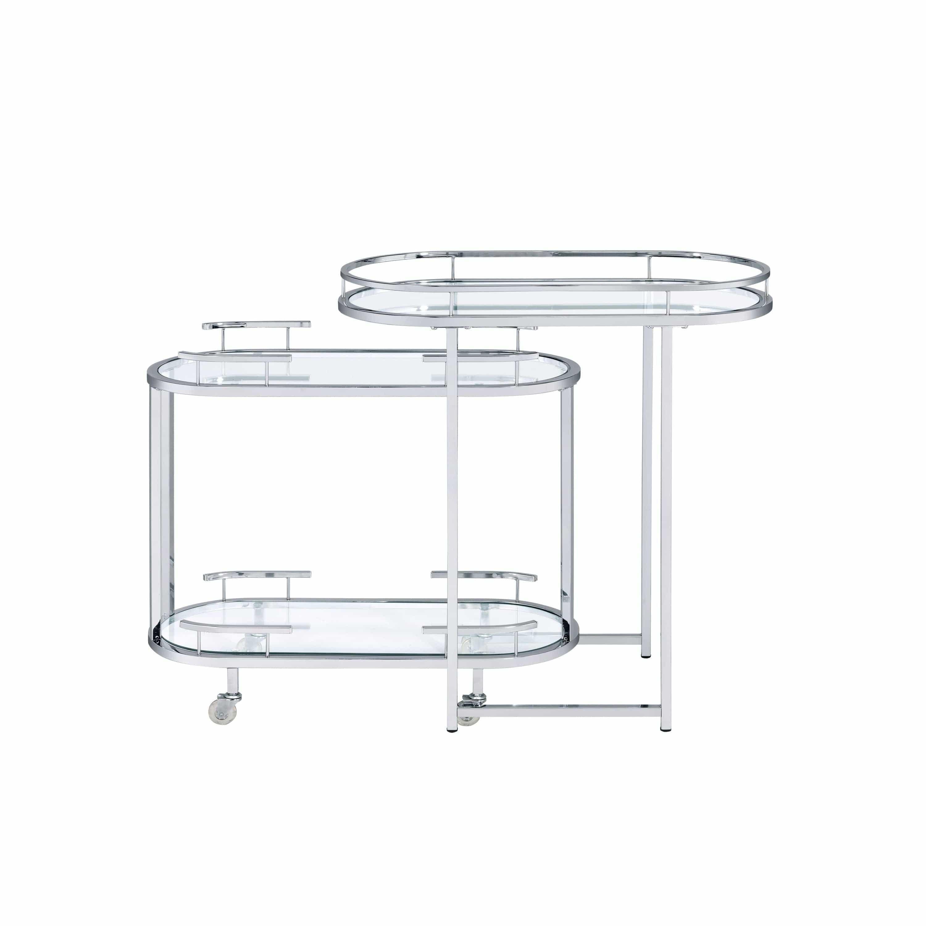 Shop ACME PiffoServing Cart & Bar Table in Serving Cart & Bar Table AC00162 Mademoiselle Home Decor