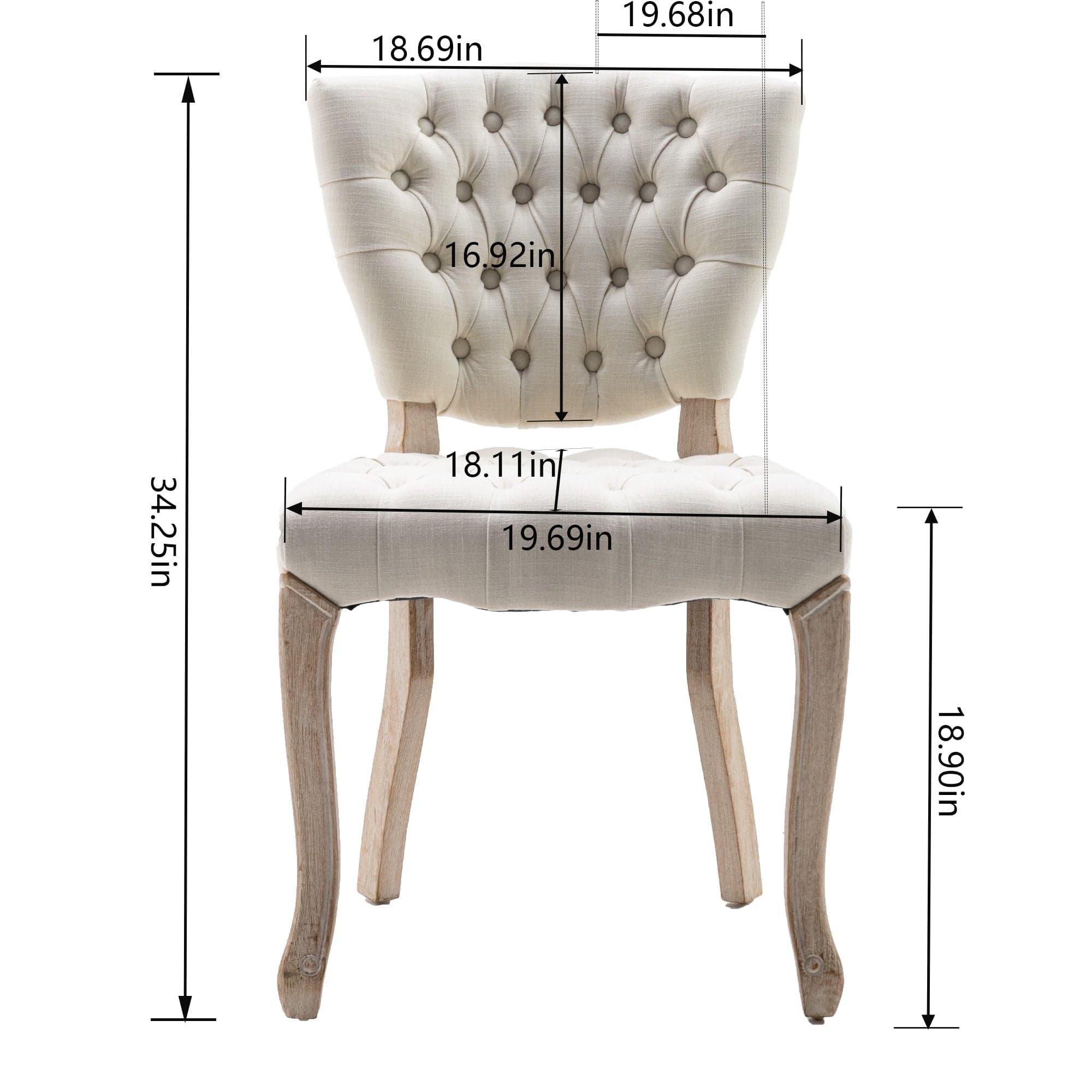 Shop Buckingham Dining Chair (Set of 2) Mademoiselle Home Decor