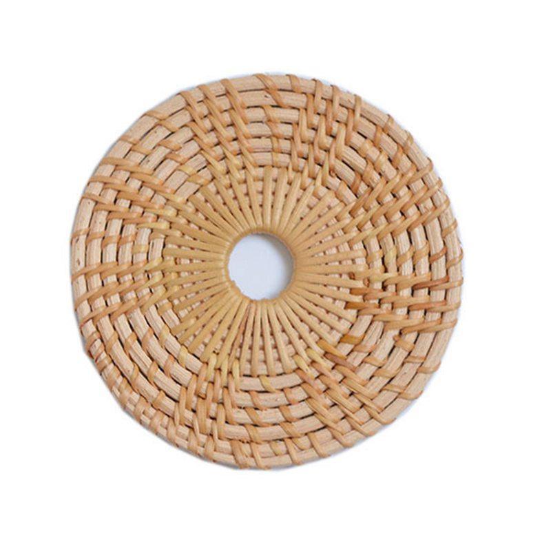 Shop 0 Medium light brown / Round Budapest Coaster Mademoiselle Home Decor