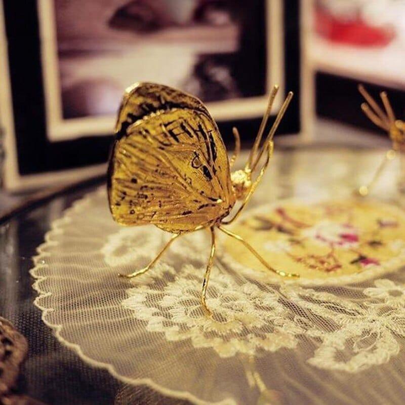 Shop 0 Decorative Metal Handicraft Copper Gold Ant Butterfly Ornament For Art Decor Mademoiselle Home Decor