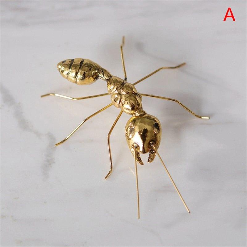 Shop 0 A Decorative Metal Handicraft Copper Gold Ant Butterfly Ornament For Art Decor Mademoiselle Home Decor
