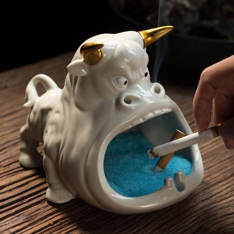 Shop 152601 White Bull Ashtray Mademoiselle Home Decor