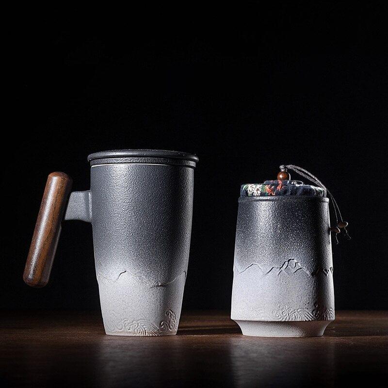 Shop 0 4 / 301-400ml Creative Retro Mug Ceramic Large Tea Cup Coffee Handmade Pottery Mug Cups and Mugs Business Gift Set Bol Traditionnel Chinois Mademoiselle Home Decor