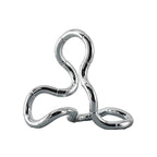 Shop 0 28x13x14.5cm JOYLOVE Modern Silver Abstract Curve Line Sculpture Modeling Design Minimalist Home Living Room Office Hotel Desktop Art Layout Mademoiselle Home Decor