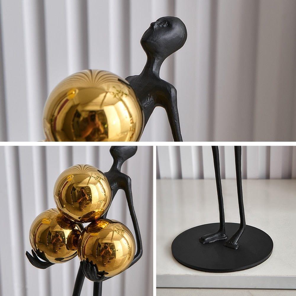 Shop 0 elegant room ornaments for nordic home decor floor ball figures sculpture living room decoration sculptures Decorative statues Mademoiselle Home Decor